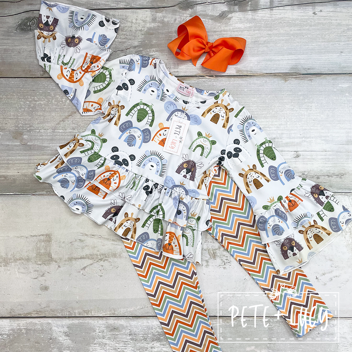 6-12 Months Happy Zoo Pant Set