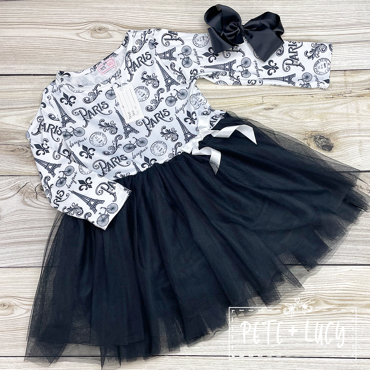 6/6X Paris Long Sleeve Dress