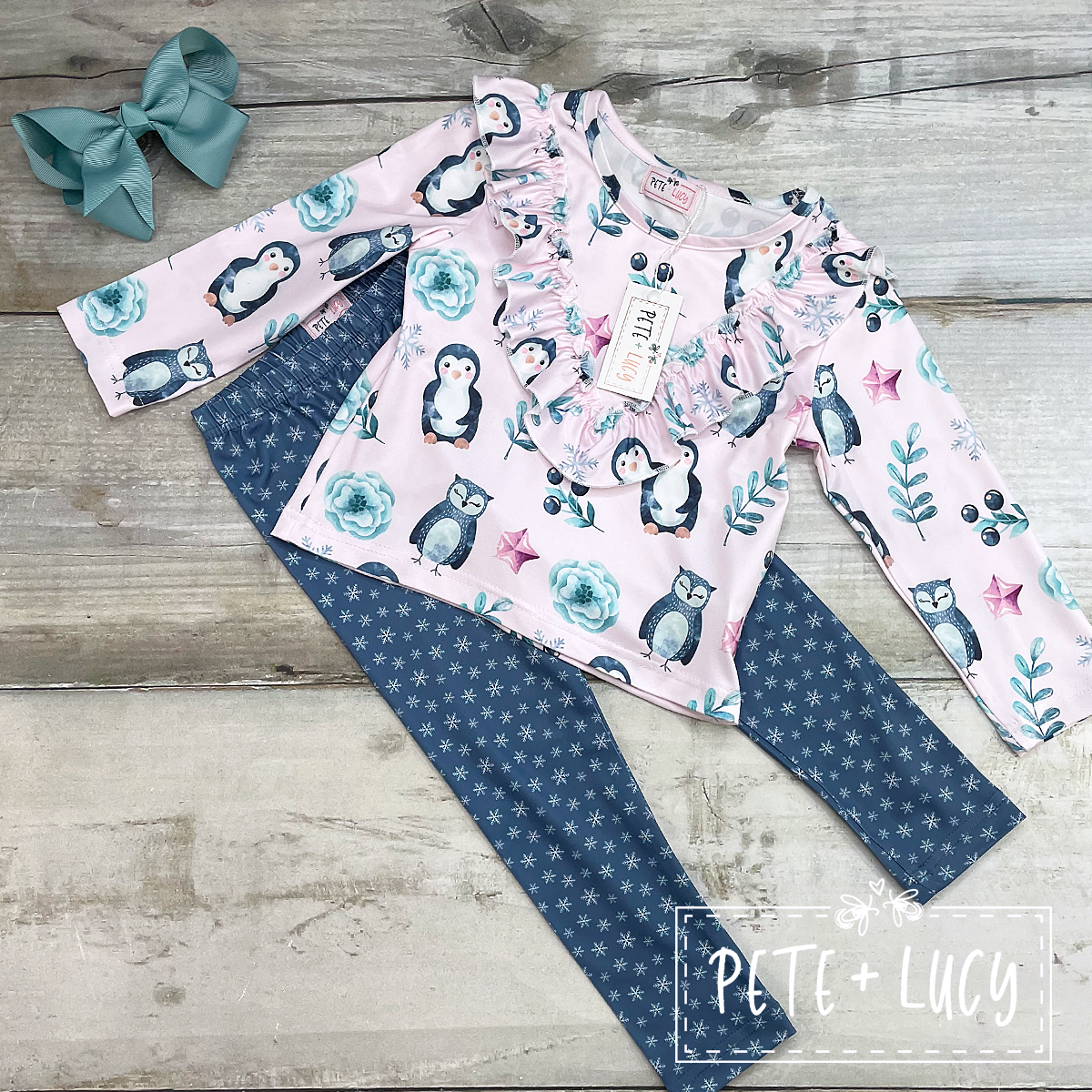 3T Penguin and Friends Pant Set