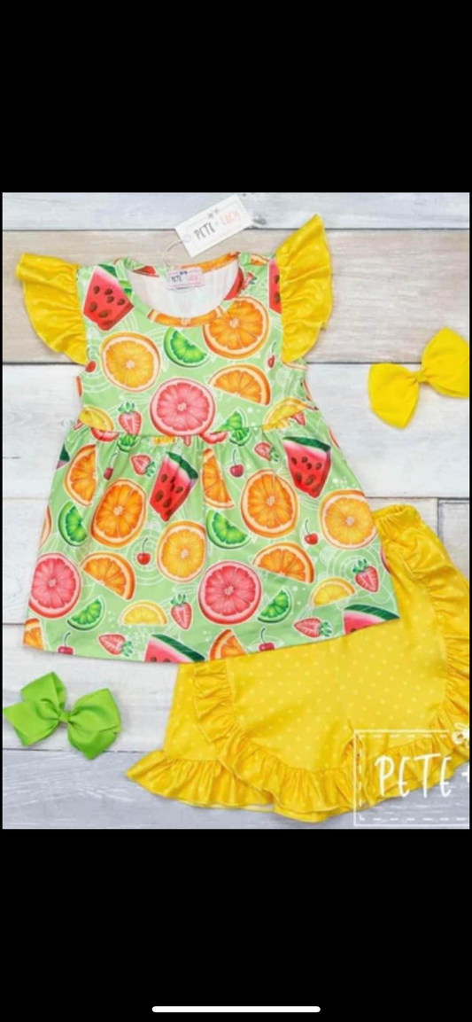 Fruit Short Set