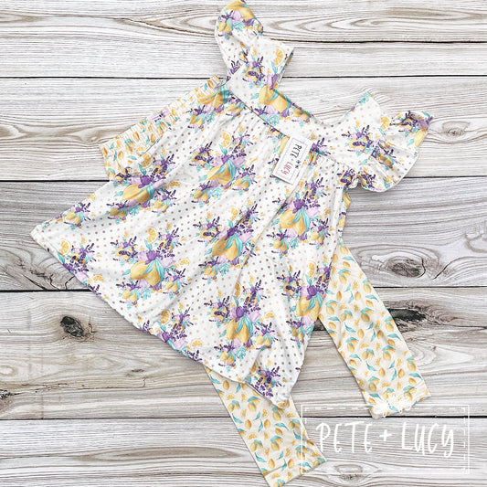 6/6X Lemons Pant Set