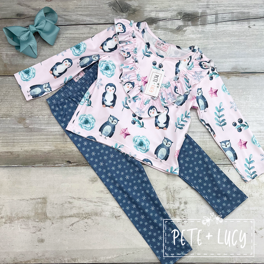 2T Penguin and Friends Pant Set