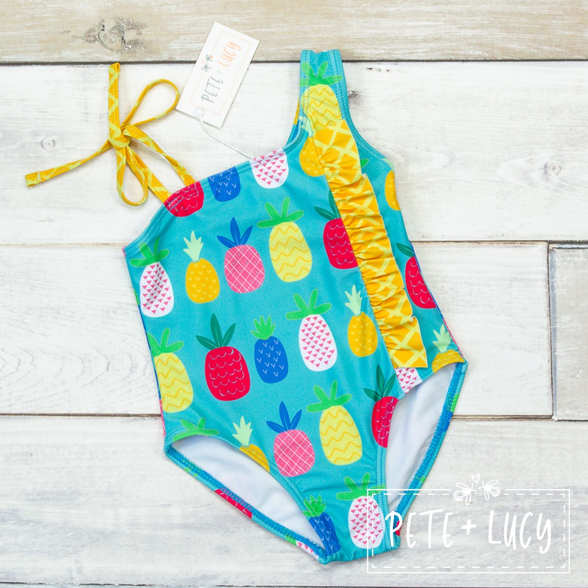 Pineapple One Piece Bathing Suit