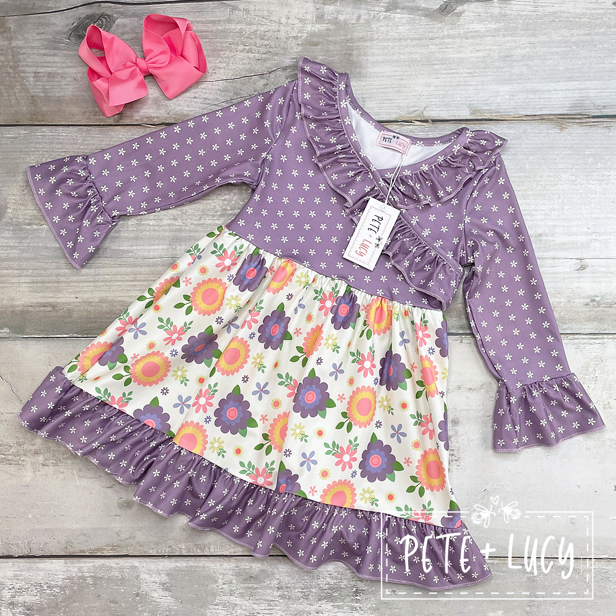 6/6X Wendy Long Sleeve Dress